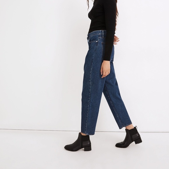 Madewell Balloon Jeans in Rinse Wash 32 - Picture 2 of 8